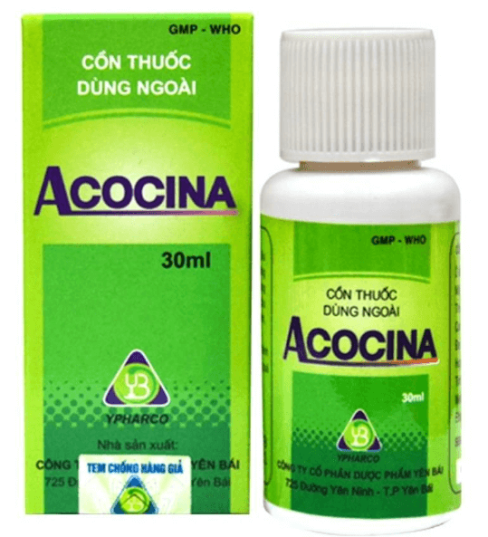 Acocina Giảm đau khớp, mỏi cơ, tan máu tụ, tiêu sưng.